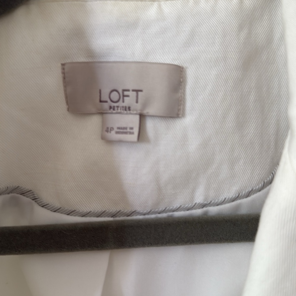 LOFT Classic Cream/white Women's Blazer - Picture 2 of 5